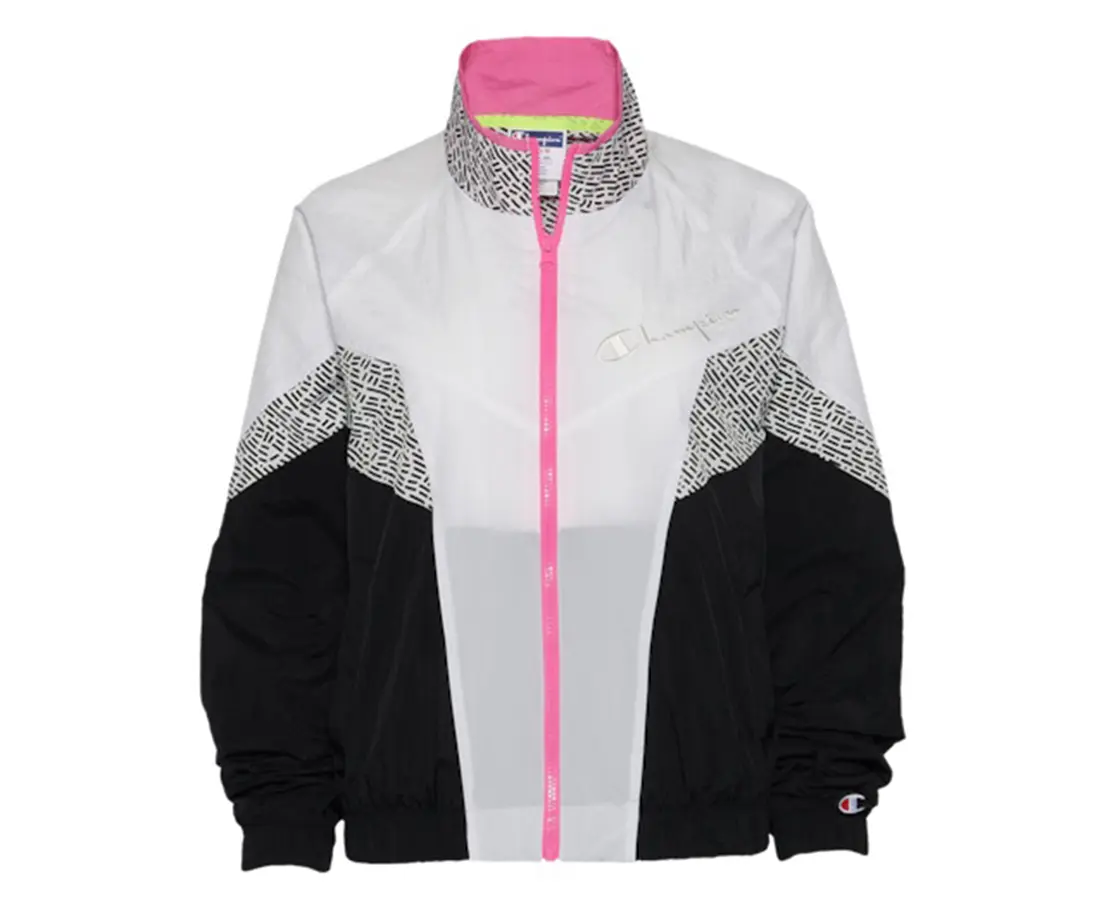 Women's Champion MTV Limited Edition Colorblock Woven Jacket, Sporty Chic Casual Outerwear with Regular Fit Woven Fabric