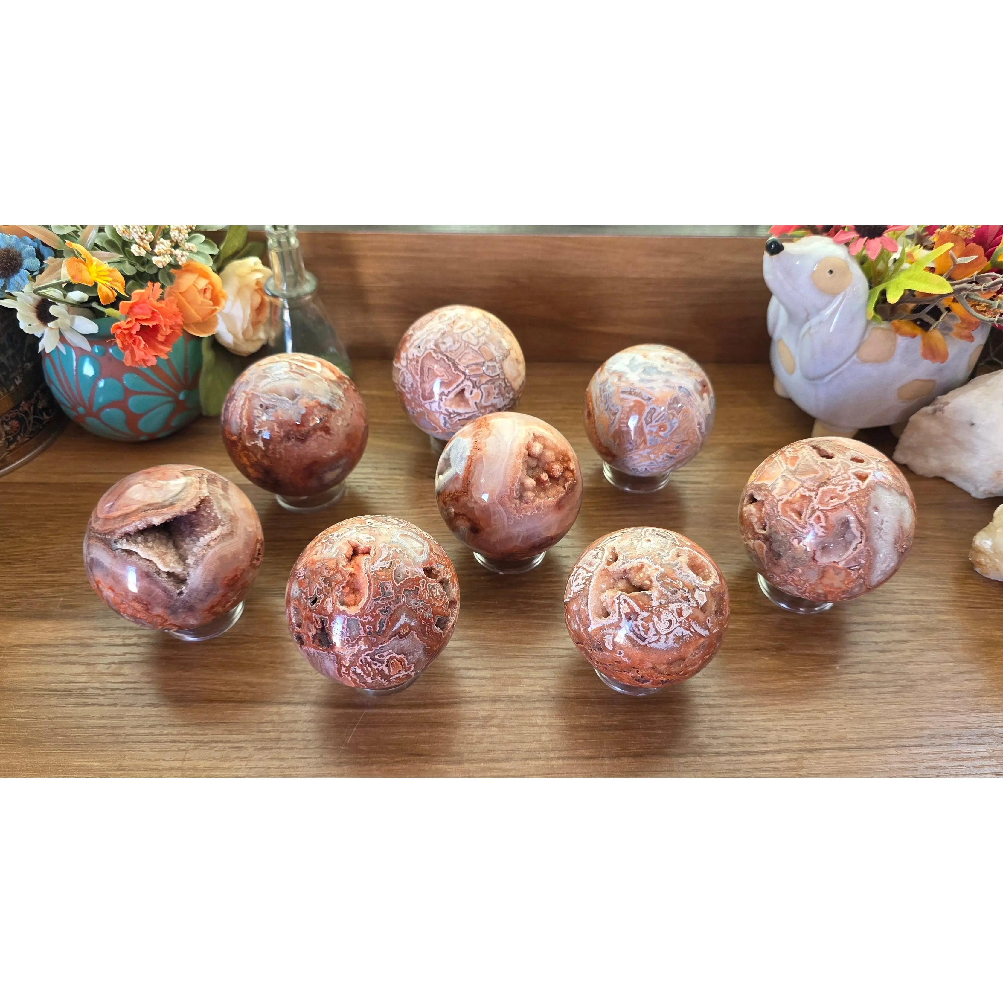 Pink Lace Agate Sphere