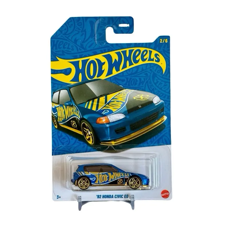 Hot Wheels ‘92 Honda Civic EG 58th Anniversary 1:64 Scale Model Car, Diecast Collectible, Diecast Vehicle, Diecast Vehicles