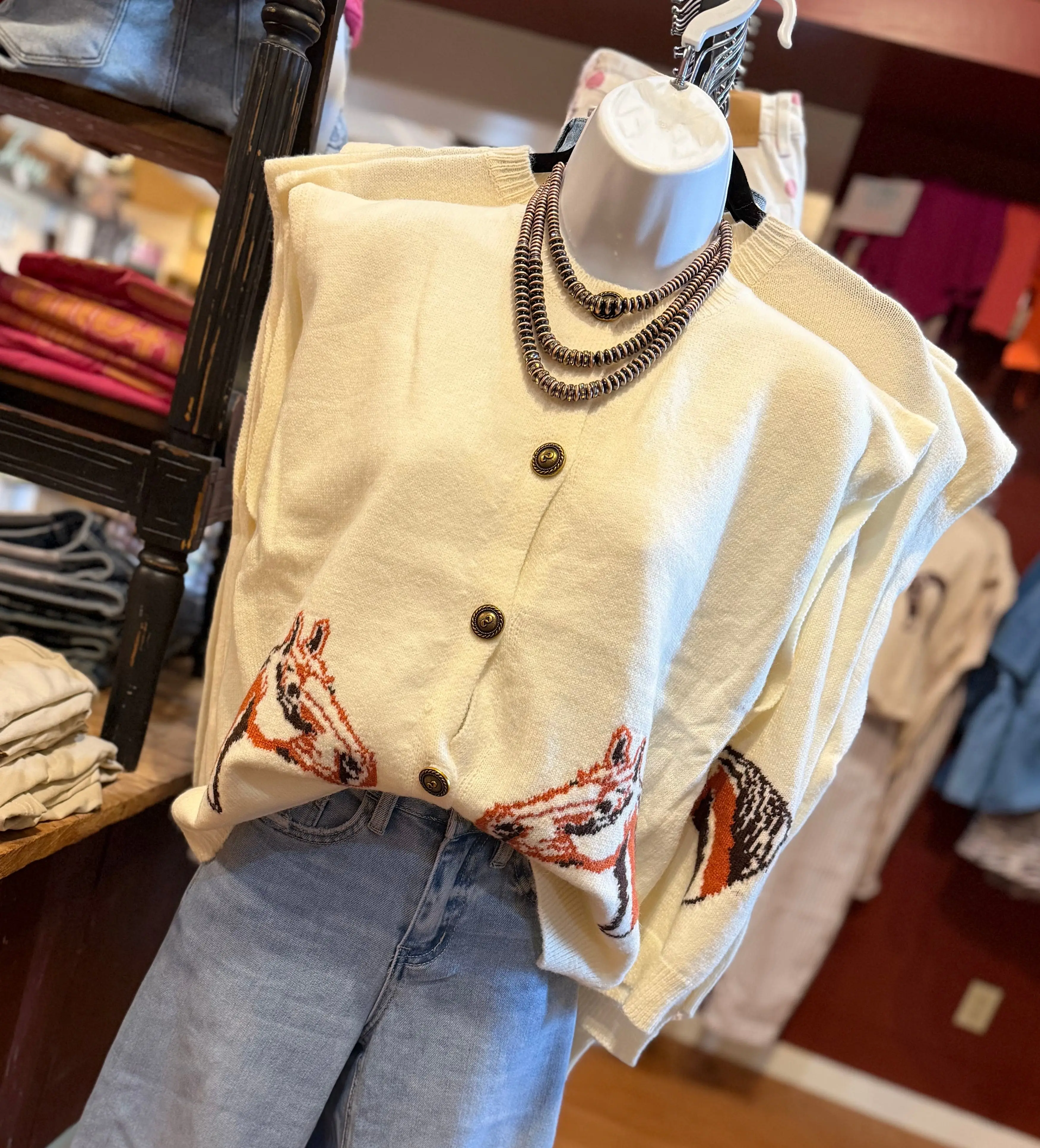 The Embroidered Horse Sweater
