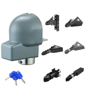 VEVOR Trailer Coupler Lock, Summervibes,Summervibes, Fits 2-5/16-Inch Cast/Bulldog Trailer Couplers, Heavy Duty Trailer Hitch Lock with 3 Keys, Corrision-resistant, Anti-Theft Coupler Ball Locks for RV, Trailer, Boat, Black