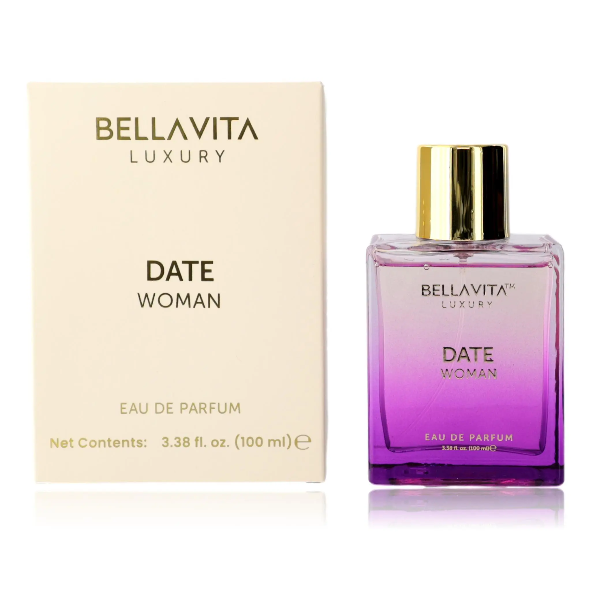 Bellavita Date Women's Eau de Parfum Spray - Refined and Elegant, 3.3 fl oz Elegant Women's Fragrance (3 to 3.9 fl oz Range), Perfumes For Women, Women's Perfume