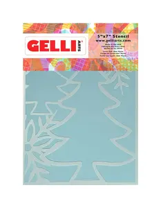 5" x 7" Holiday Trees Stencil – Designed by Giovanna Zara