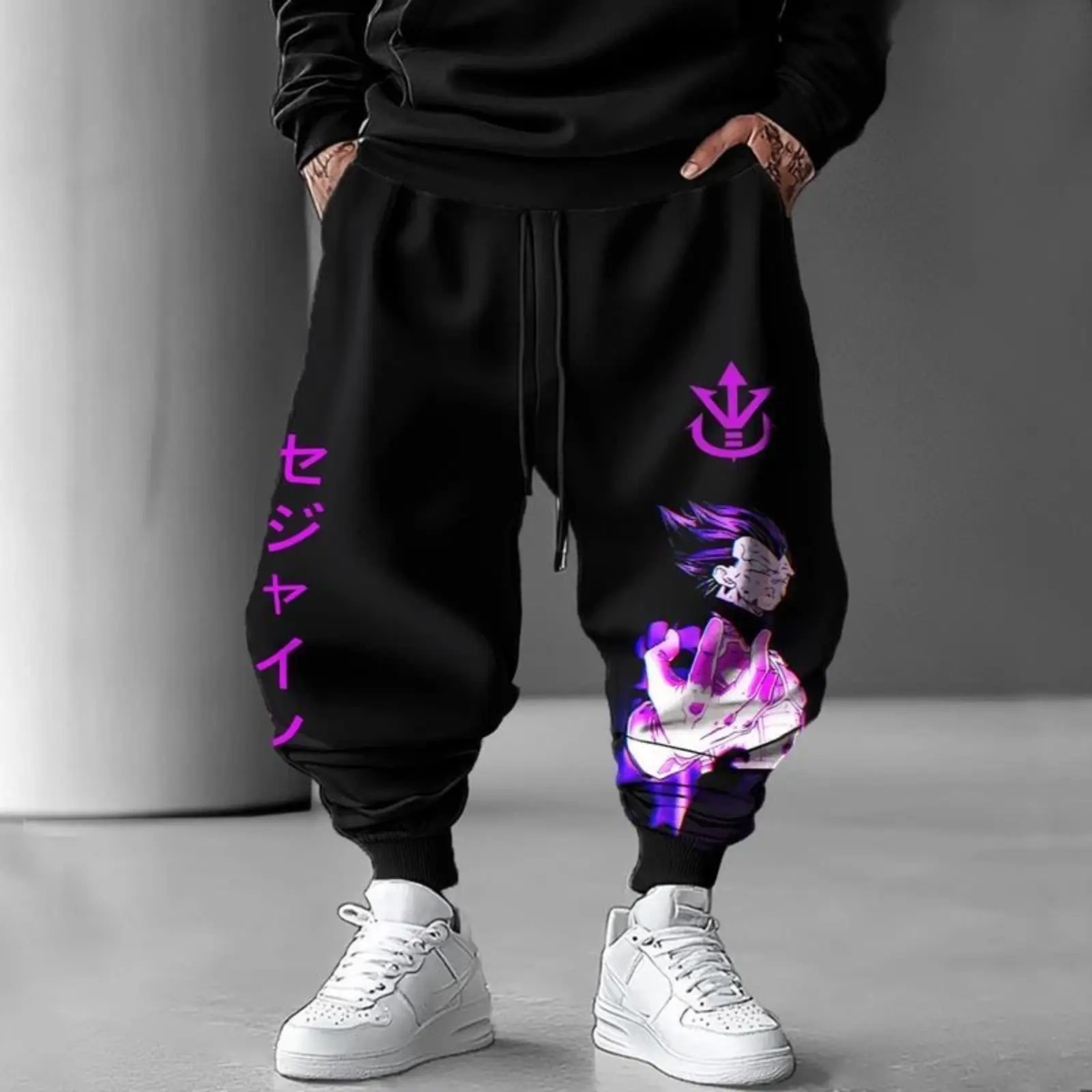 Unisex Vegeta Jogger Pants, Dragon Ball Sweat Pants, Songoku Gogeta Cotton Pant For Fan, Anime Lover