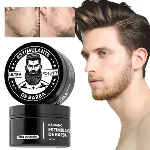 Potente Minoxidil Estimulante de Barba Bálsamo Para Crecimiento De Barba Ultra Potente Barba Crema Beard Growth Balm Thicker Fuller Beard & Hair 100ml