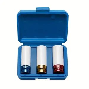 Air Impact Wrench Set, Colorful Tire Screwdriver Socket, Wind Gun Tool Kit, Long Extension Car Repair Tools, Small Medium Large Hex Bits