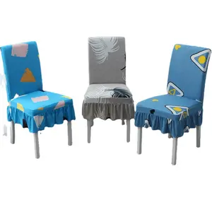 Household Elastic Universal 1-Piece Chair Cushion Cover - Dining Chair Slipcover, Stool Cover
