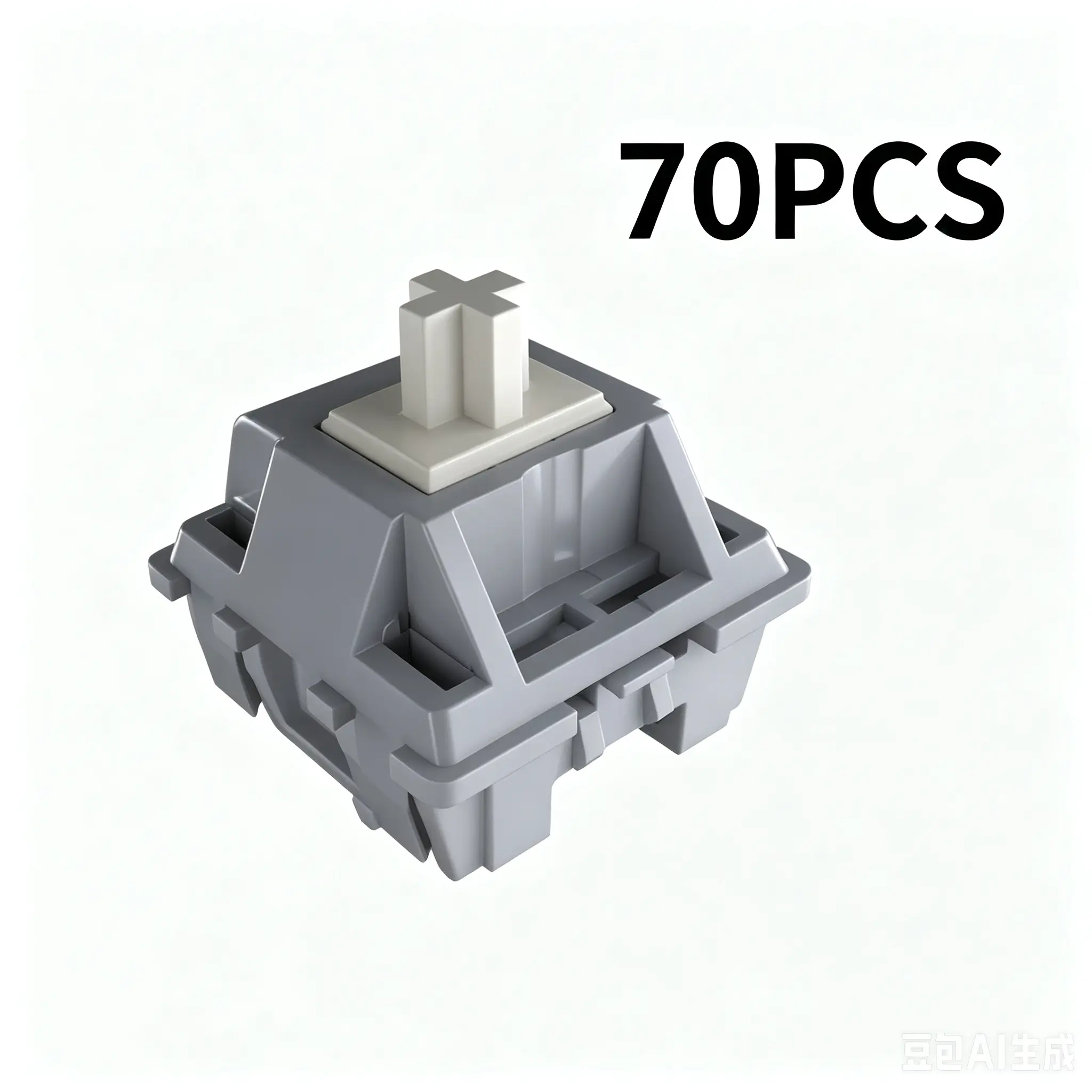 Gateron-Compatible Linear Keyboard Switches (70-110PCS) - Pre-Lubed POM Stem, 45g Actuation Force, Smooth Typing, HIFI Sound