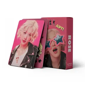 55 pcs in stock Rosé APT  Rose Fan Collection Card  Photo card postcard lomo card