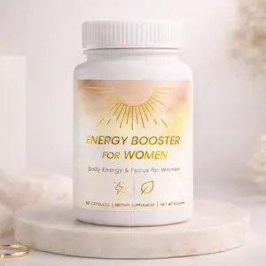 Energy Booster for Women - Energy supplement for women - Daily Clean Energy + Focus - Healthy Adderall Alternative - Energy Booster for Moms - For Work, Study, Gym - 60 Count