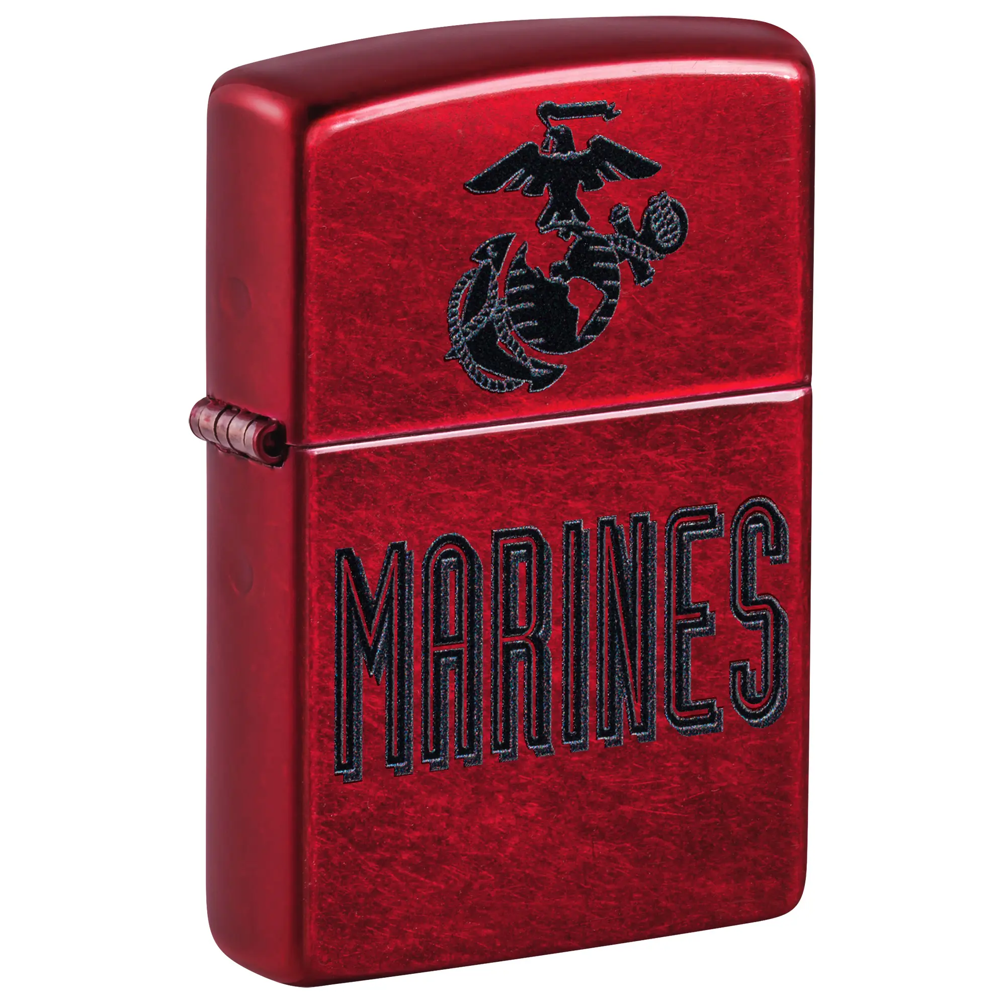 Zippo U.S. Marine Corps Candy Apple Pocket Lighter - Made in USA - Unfilled (fuel sold separately)