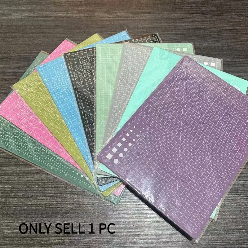 A3 Self-Healing Cutting Mat, PVC Desk Mat, Double-Sided Gridded Cutting Board, Non-Scratch Desktop Protector, for Student DIY Crafts, Home Office, Cutting Supplies