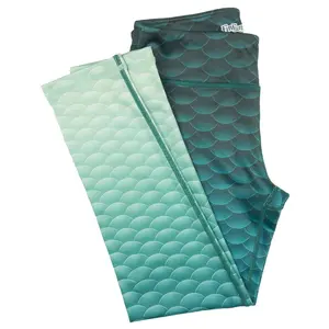 Deep Sea Green Mermaid Leggings