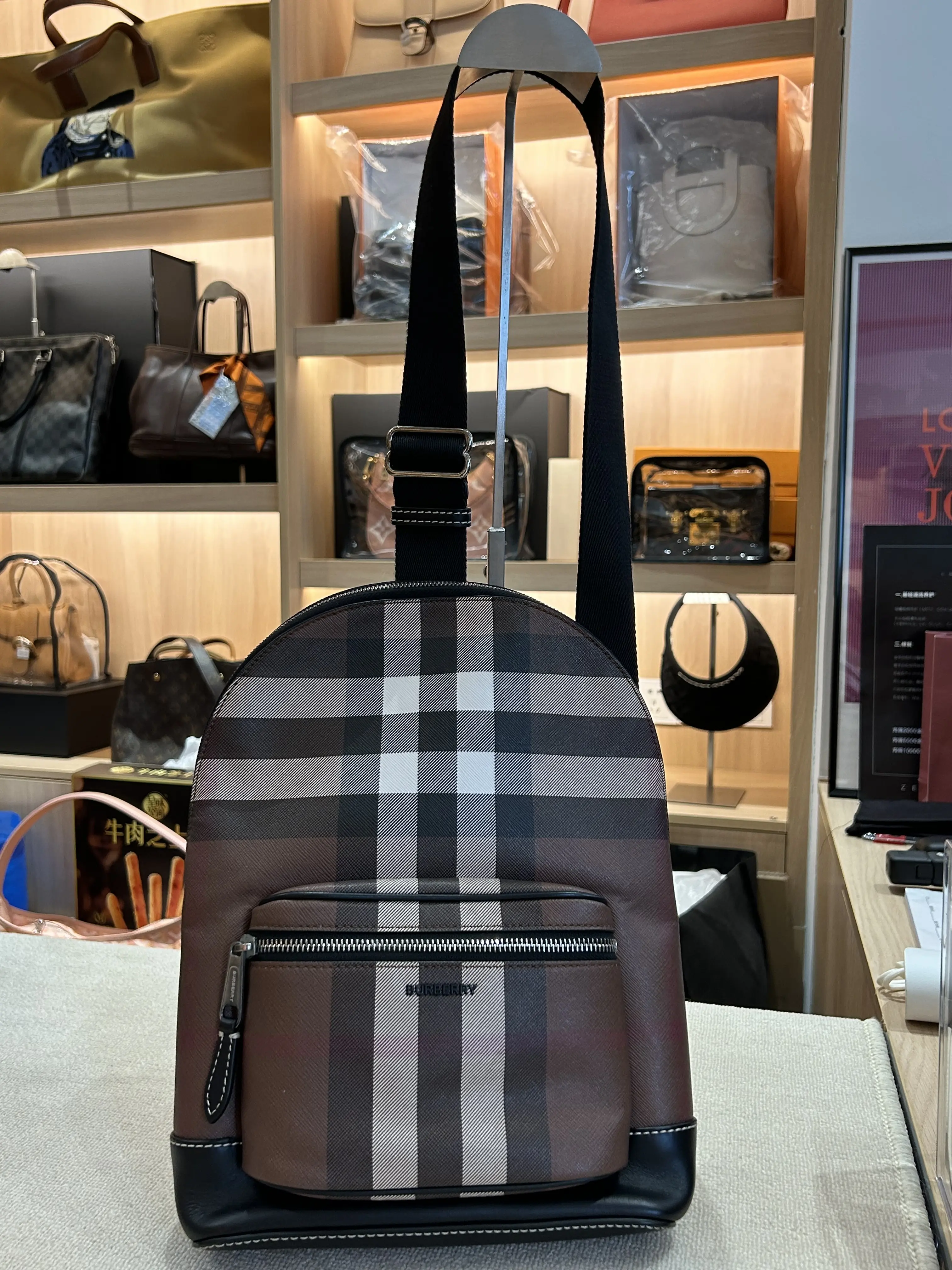 Pre-owned BURBERRY Vintage Check Backpack