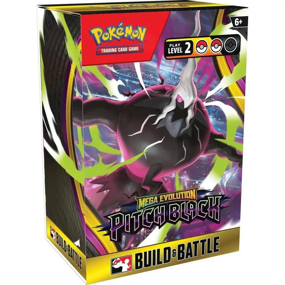 Pokemon Mega Evolution Pitch Black Build and Battle Trading Cards