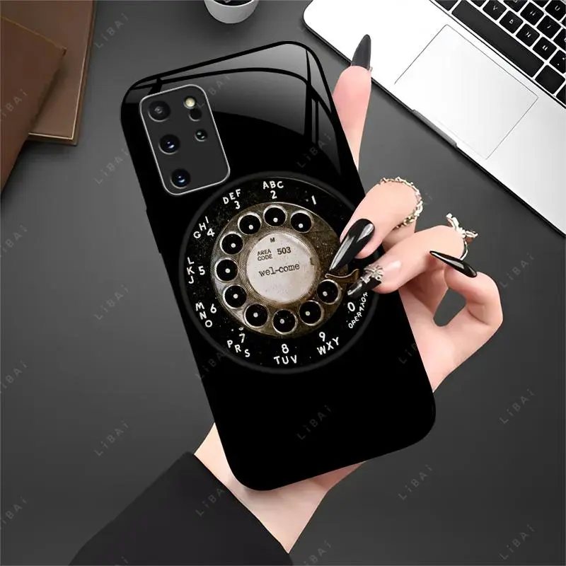 Suitable for [Galaxy S20+] High-end phone case🤩, featuring a vintage rotary dial pattern🥰✨, with a high-end, stylish, and minimalist design，drop-resistant, affordably priced，fingerprint-resistant  YM99