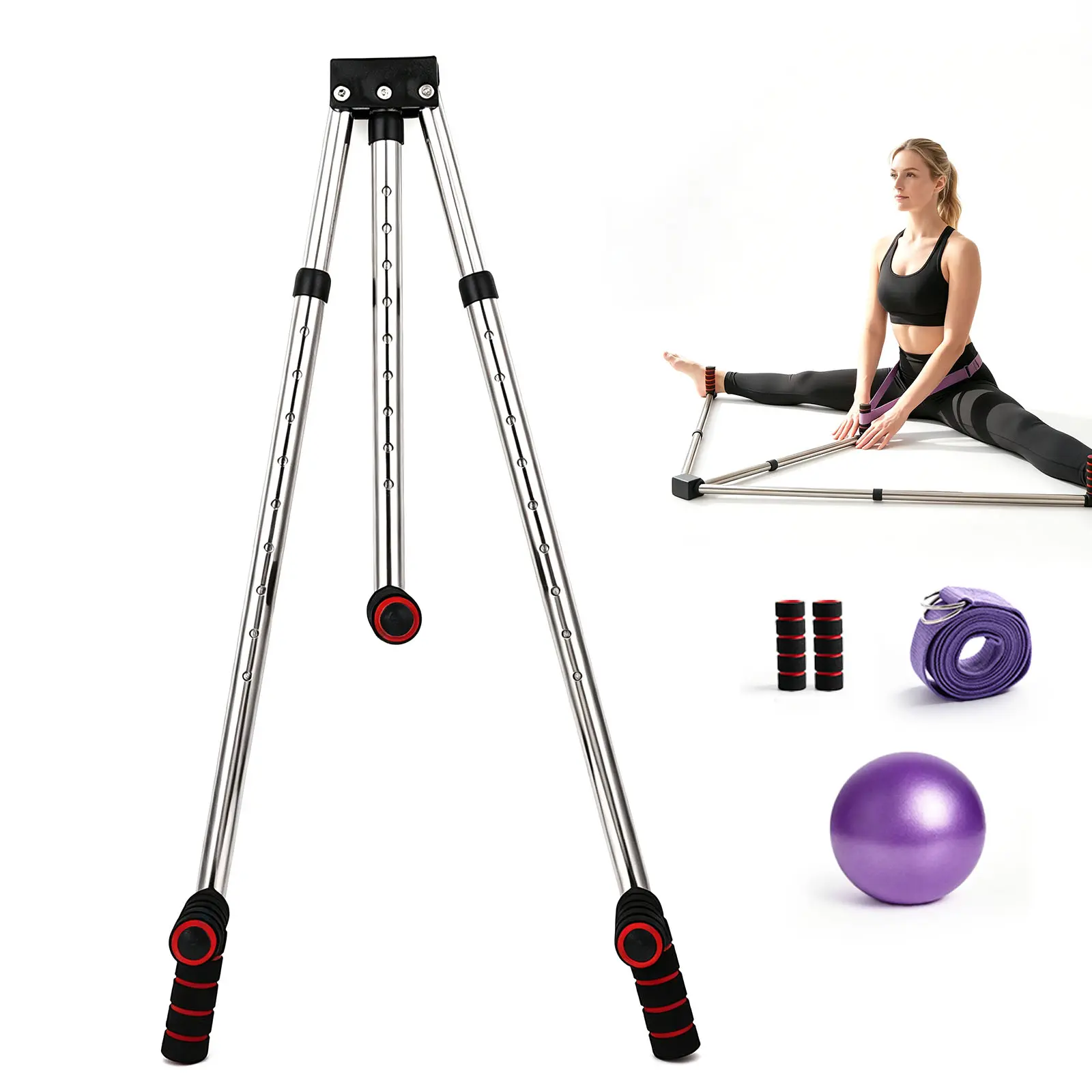 Leg Split Stretcher, 3 Bar Leg Split Stretching Machine, Flexibility Stretching Equipment for Ballet, Yoga, Dance, Martial Arts, MMA, Home Gym Exercise