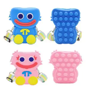 Poppy Playtime Huggy Wuggy Kissy Missy Pop It Crossbody Fidget Toy Purse