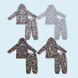 Camouflage kids boy hunting season hoodie outfits