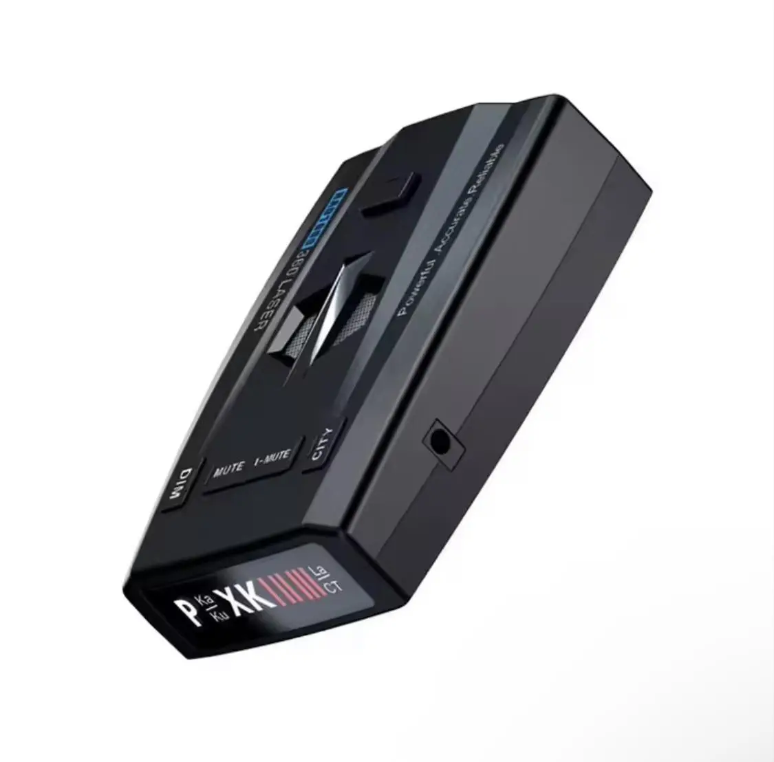RAD2000 Long-Range Laser-Radar Detector with Built-in GPS, Dual Front-Rear Antennas, Directional Arrows, Voice Notifications, Red Light & Speed Camera Warnings