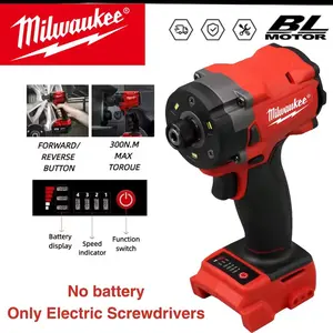 Milwaukee 2026 M18 Brushless Impact Driver｜300N·m High Torque｜3000RPM｜Pro Cordless Power Tool
