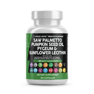 Clean Nutraceuticals Saw Palmetto, Pumpkin Seed Oil, Pygeum, Sunflower Lecithin, Nettle & More for Men's Wellness Capsules - Prostate Defend