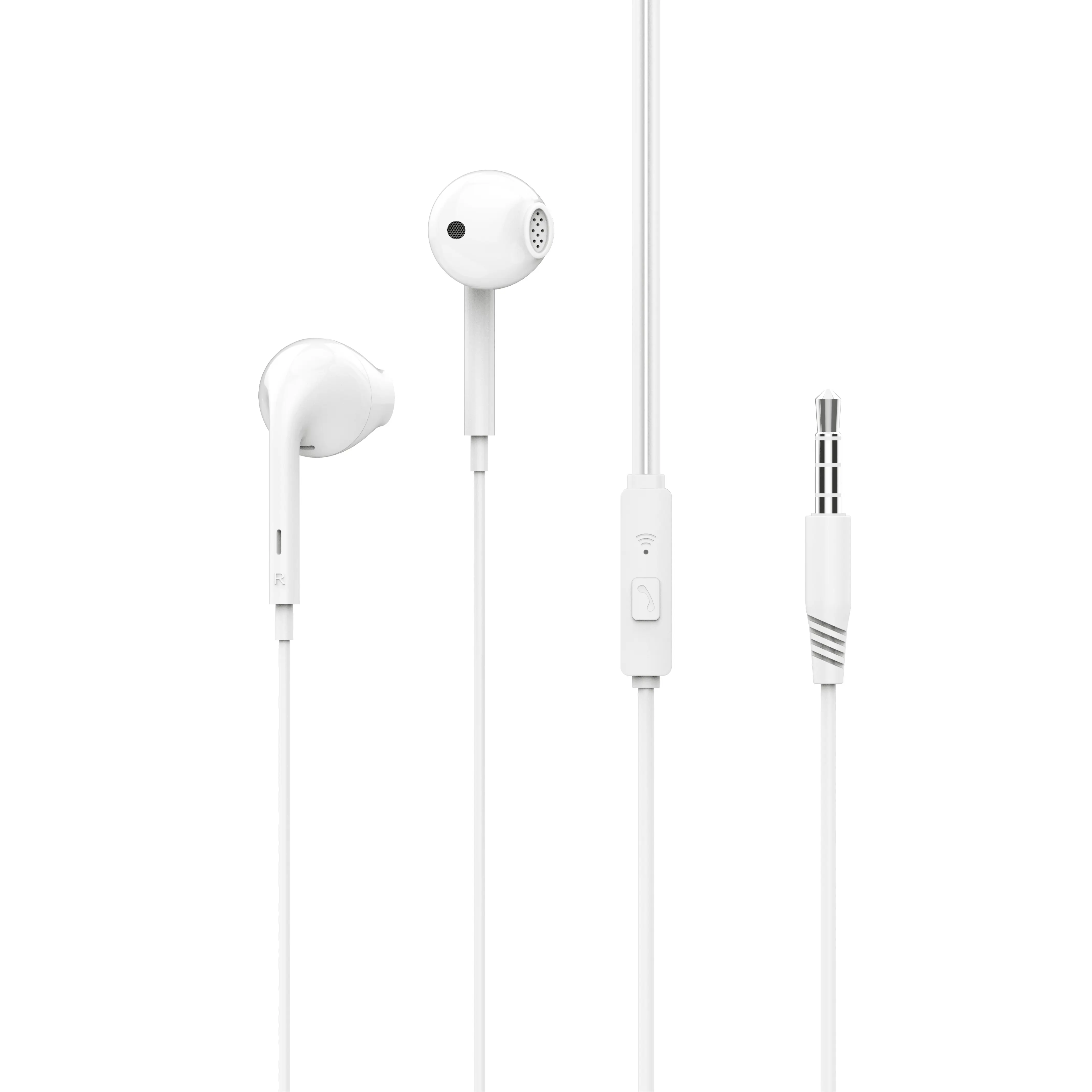 3.5mm Wired In-Ear Headphones with Microphone & Volume Control, HiFi Stereo, Clear Calls & Noise Reduction for iPhone/iPad (2 Pack)