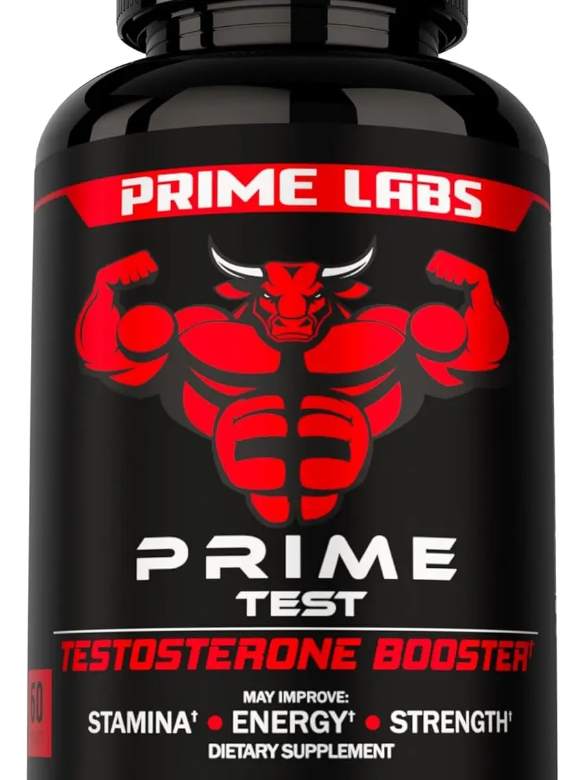Prime Labs - Men's Testosterone Booster - Stamina, Endurance, & Strength Booster - 60 Caplets