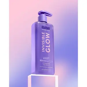 MineTan Invisible Glow Super Dark Hydrating Tan Gelly | Transfer-Resistant, Sunless Tanning Gel for Face and Body, Bronze Glow, Clear Self Tanner, Self Tanning Body Lotion
