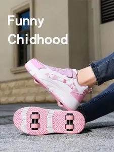 Girls' Outdoor Roller Skates Fashionable Versatile Roller Skates Detachable Wheel Design Autumn Winter Roller Skates