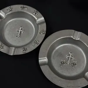 Stylish, minimalist, and retro-inspired round-shaped high-end ashtray