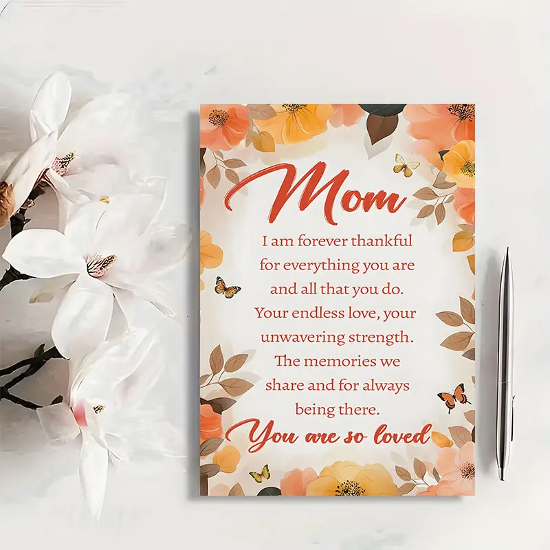 Prime Greetings Mothers Day Gifts Card for Mom from Daughter,Eco-Friendly, Thick Card Stock with Premium Envelope 4.7in x 7.1in