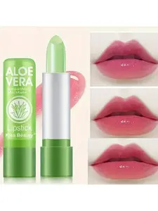 【Valentine's Day】Aloe Vera Color-Changing Lip Balm —— Repairing, Moisturizing, Waterproof & Crack Prevention Temperature-Activated Lipstick