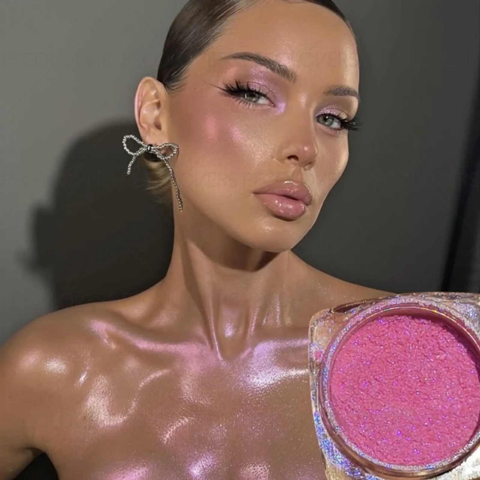 1PC Explosive Gradient Chameleon Eye Shadow Powder, Glitter Shimmer Eyeshadow, Body Glitter Powder, High Pigment, Long-lasting Makeup Effect, Waterproof, Pearlescent Polarized, A Must-have Gift for Goddesses, Perfect for Music Festival Parties