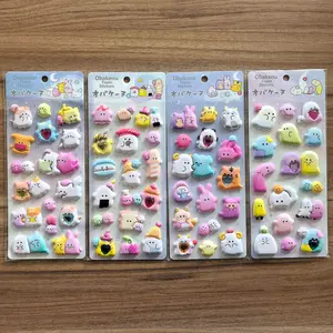 3D foam with diamonds, cute and adorable pet 3D stickers, animal high bubble stickers, children's reward stickers, decoration Randomly ship 1 sheet Sticker Sheets