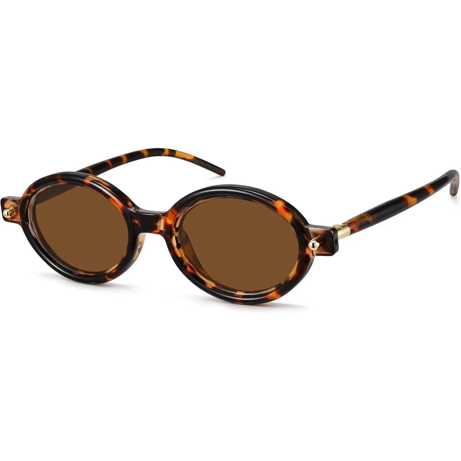FOZONO Women's Retro Oval Sunglasses - Small Narrow Old-Style Tinted Lens Shades, Anti-UV UV400 Protection, Fashionable Eyewear Accessory for Women, Anti-Uv Women's Sunglasses, Old-Style Women's Sunglasses