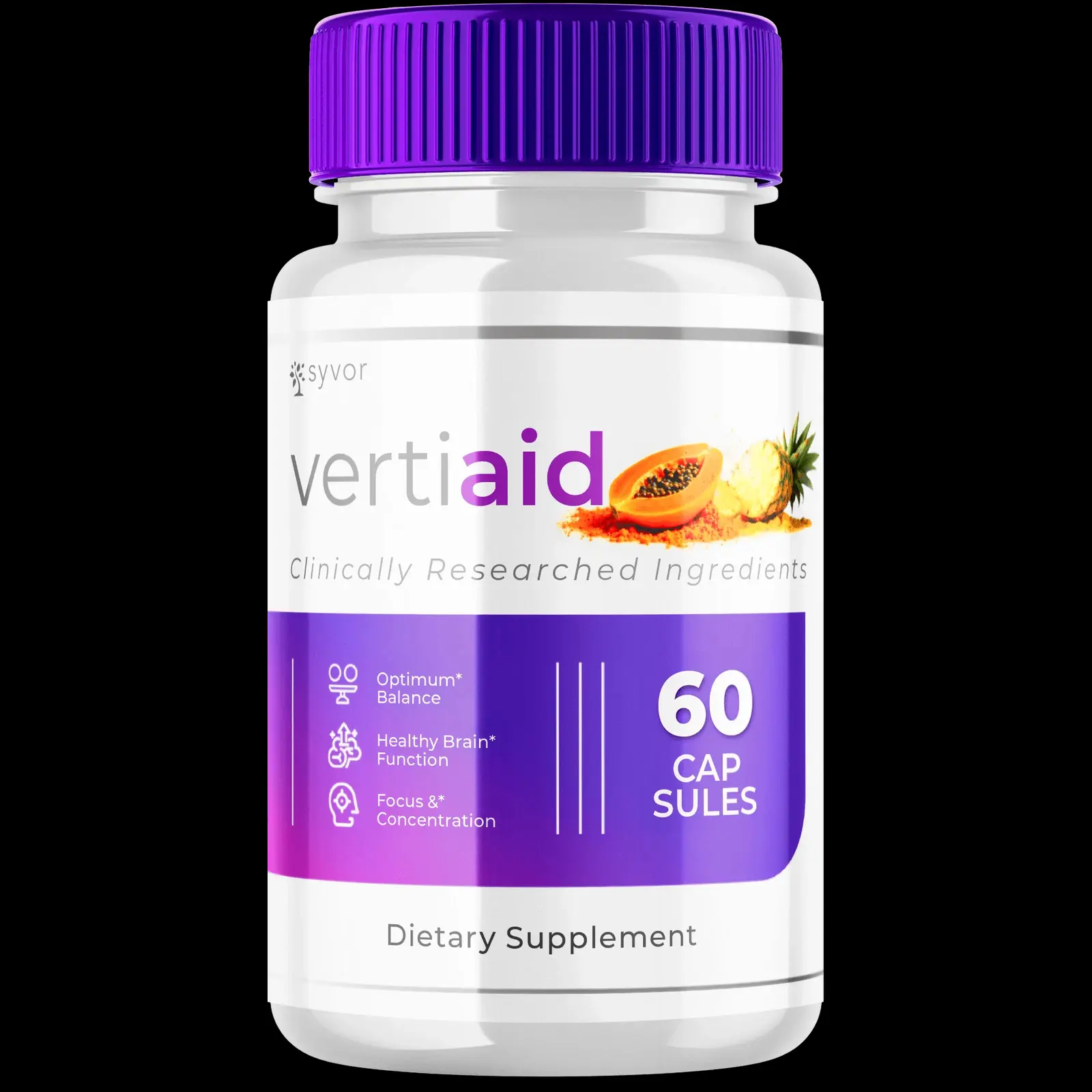 Vertiaid Advanced Nootropic Formula Brain Health Support 60 Capsules