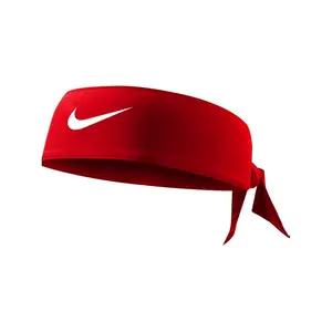 Nike Dri-FIT Head Tie 4.0 N.000.3706.608.OS - Red Adjustable Sweat-wicking Material with Dry-Fit Technology for Comfort and Personalized Fit