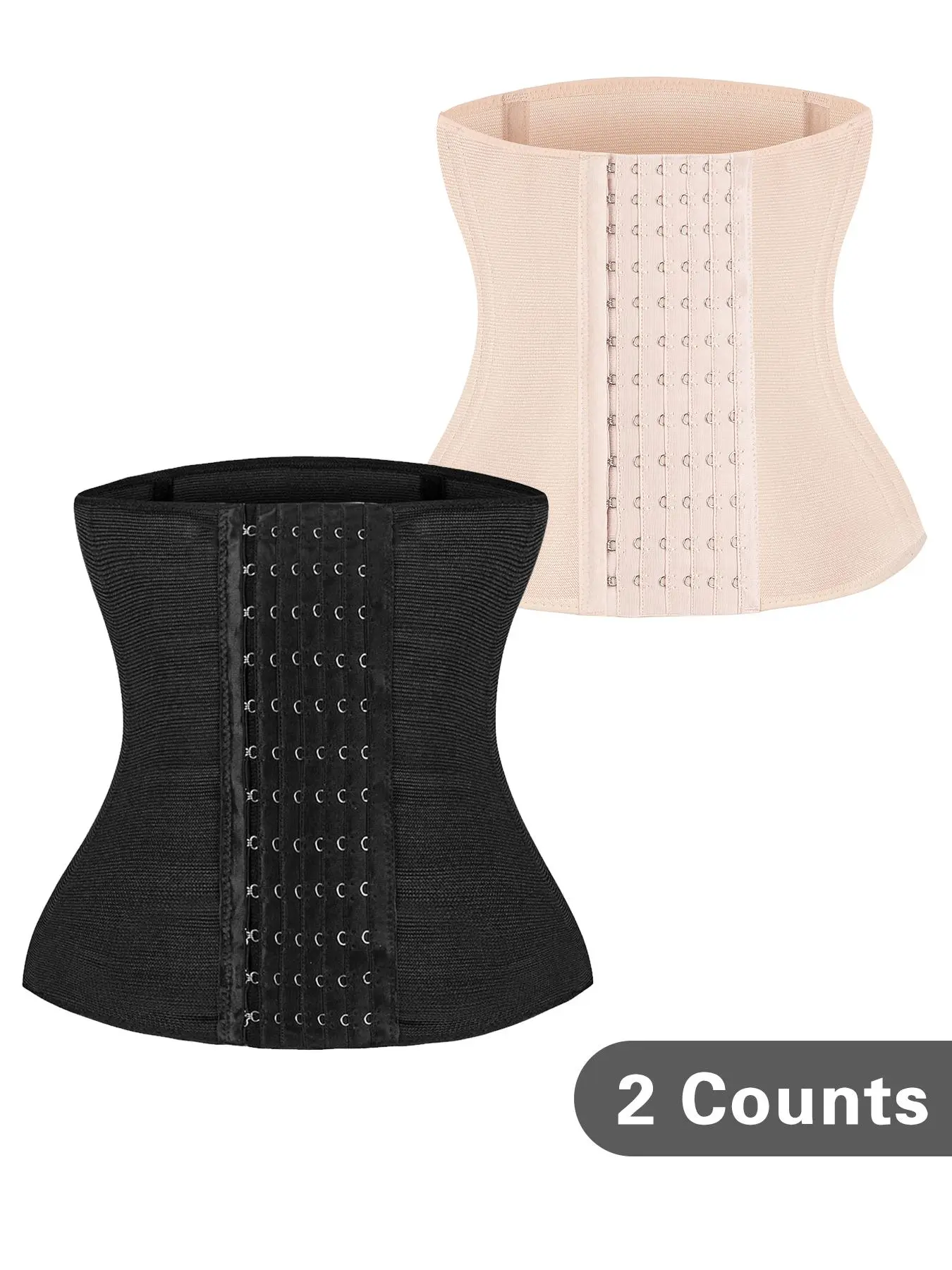 Women's Solid Color Hook & Eye Closure Waist Trainer, Adjustable Tummy Control Shaper, Shapewear for Women, Waist Cincher, Underwear