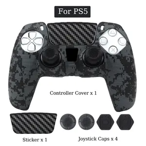 Soft Silicone Cover for PS4 PS5 Edge Controller Skin Joystick Case Shockproof Accessories for Playstation4 for Dulsence Edge Console Accessories