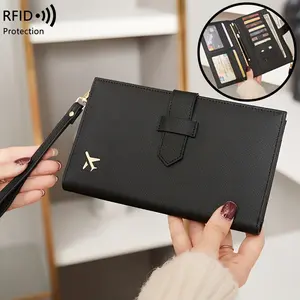 Slim, Portable, Multifunctional, Large-Capacity Credit Card Holder, Suitable For Travel, Passport Card Holder, And For Work And Business Commuting