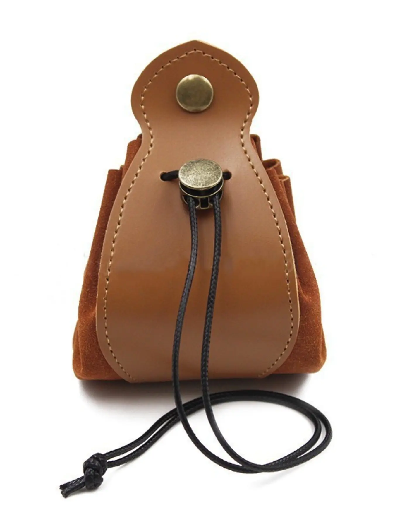 Durable Leather Dice Storage Bag, Rope Closure, Holds Dice and Jewelry, Portable Cube Dice Protector, Holiday Theme Dice Pouch