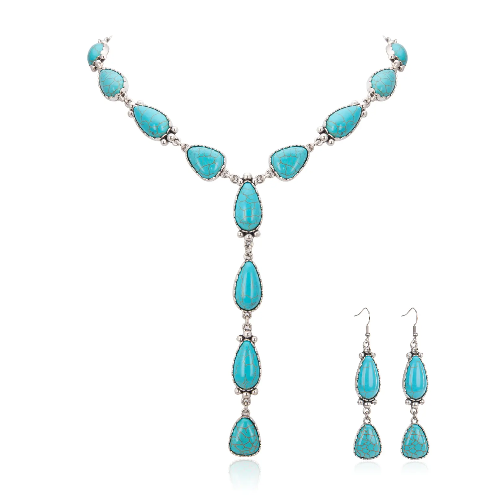 Rustic Couture's Western Jewelry Set for Women Cowgirl Vintage Western Necklace Earring, Jewelry For Women, Turquoise Jewelry