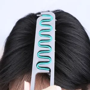 Pompadour Texture Styling Comb Natural Curl Perm Hair Tool Root Volume Cover Hair Gap Beauty Brush, Enhance Your Hairstyle Hair Styling Combs, Hair Styling Tools