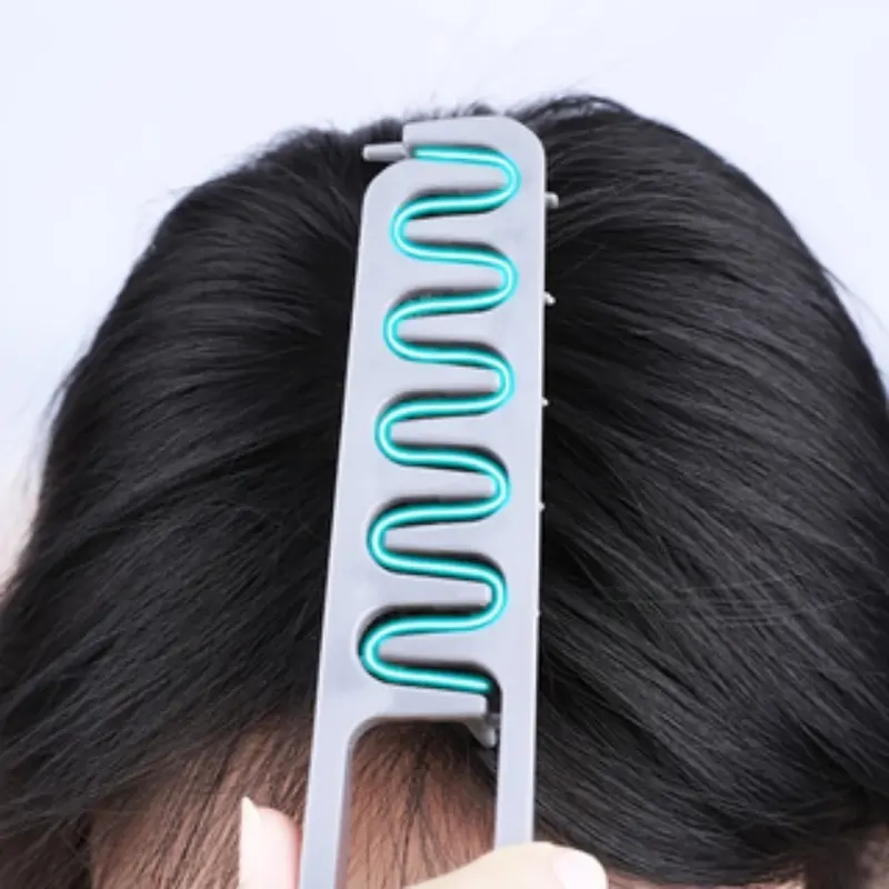 Pompadour Texture Styling Comb Natural Curl Perm Hair Tool Root Volume Cover Hair Gap Beauty Brush, Enhance Your Hairstyle Hair Styling Combs, Hair Styling Tools