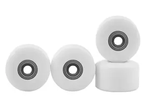 Apex New Street Wheels - 61D Urethane - ABEC-9 Bearings - "White Snow"