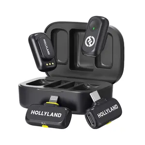 Hollyland LARK A1 Combo Version Wireless Mini Microphone for iPhone & USB Type-C Audio Recording Solution