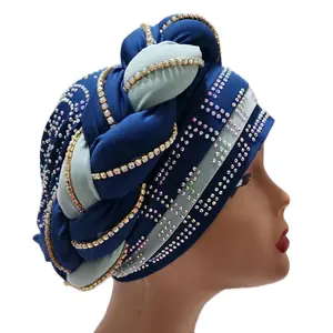 Rhinestone fashion turban