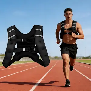 Men'S & Women'S Weighted Vest for Strength Training & Running - Breathable, Waterproof Sandbag Fitness Vest with Reflective Strips, Unisex Design for Muscle Building, Weight Loss & Cardio Workouts