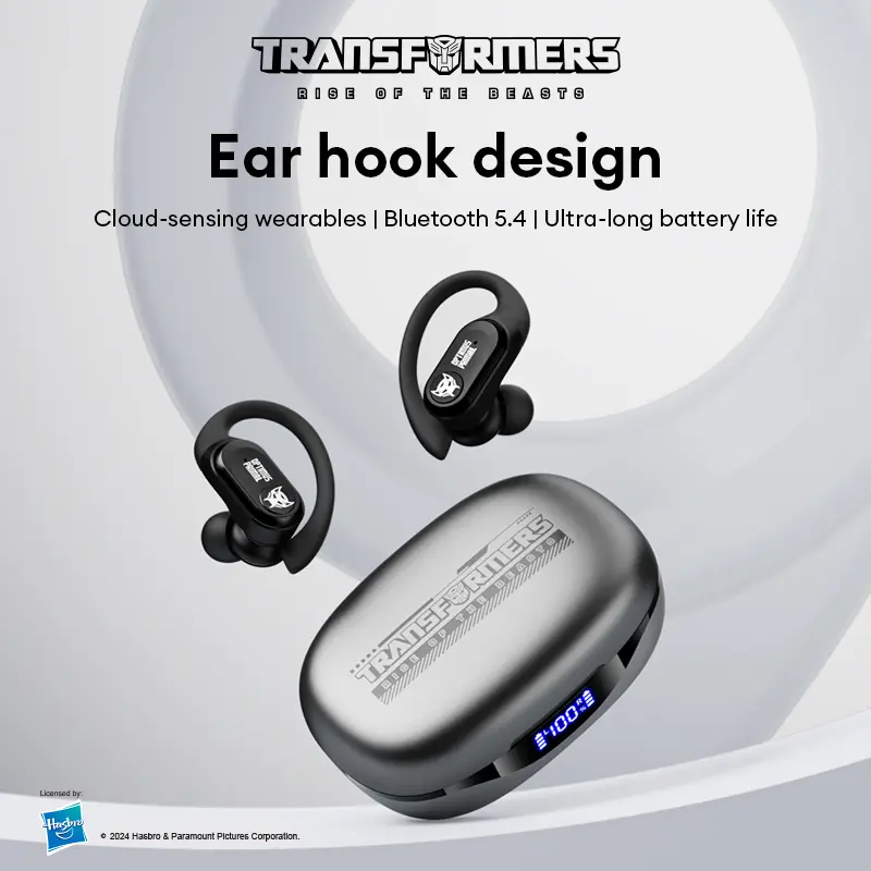 Transformers T26 Pro HIFI Sound Quality Bluetooth Earphones Dual Microphone ENC Noise Reduction Easy To Carry Fit Ear Design Comfortable To Wear